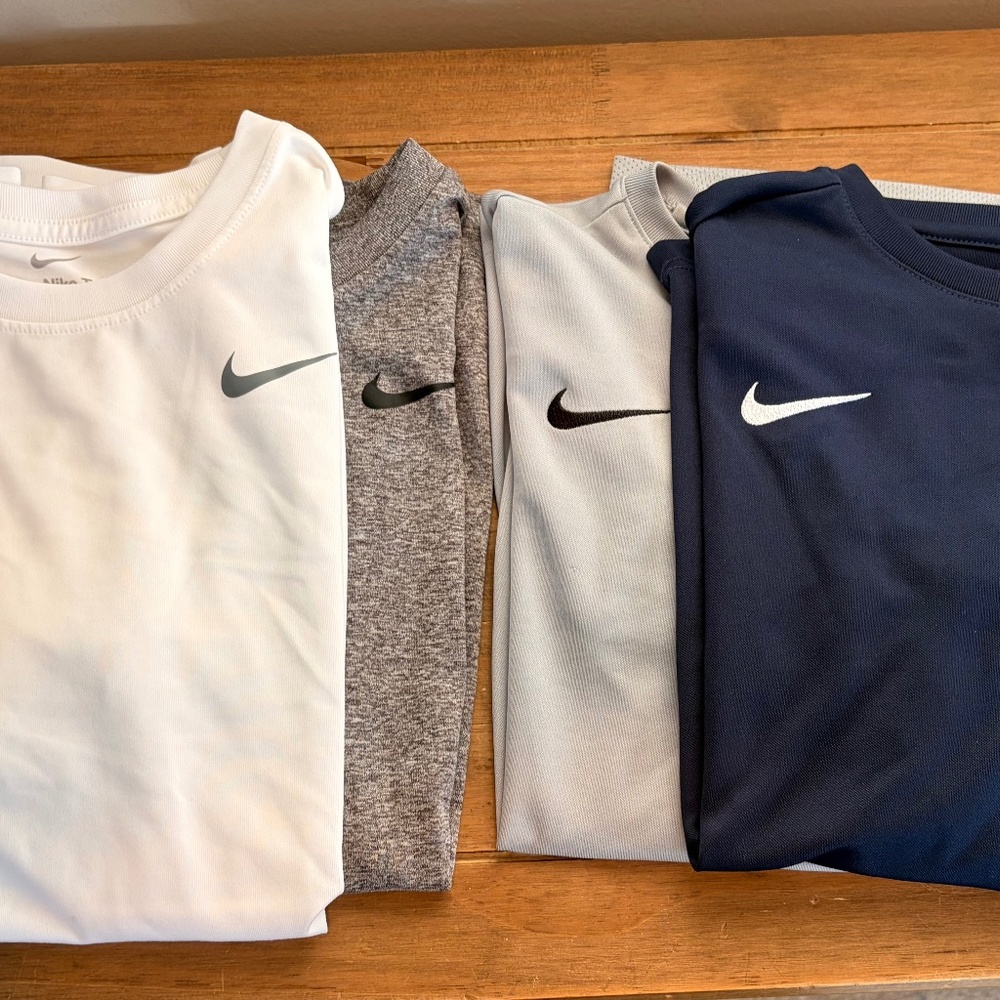 Nike Dri-Fit Boys Tee Bundle – Size XL (4 Shirts)